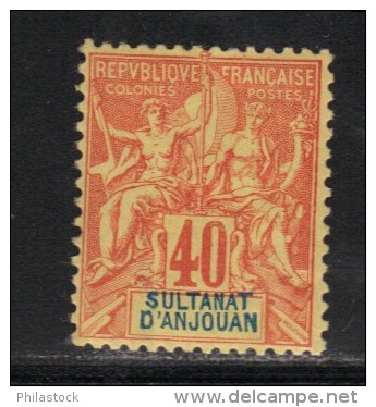 ANJOUAN N° 10 * - Unused Stamps