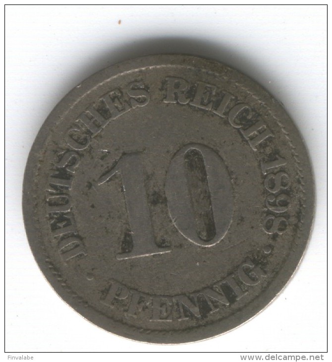 10 Pfennig 1898 - 10 Pfennig