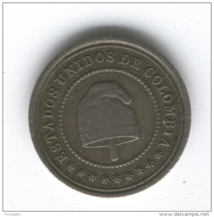 REPUBLICA DE COLOMBIE. 2 ½ CENTAVOS 1881 - Colombie