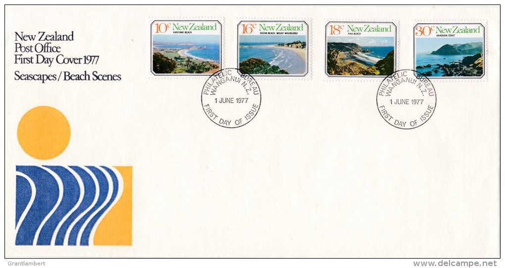 New Zealand 1977 Beach Scenes - Seascapes FDC - FDC