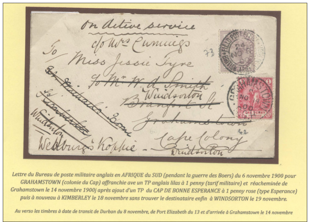 REDIRECTED Mixed Franking The Cape Of Good Hope To England  6/11/00  Guerre Des Boers - Andere & Zonder Classificatie