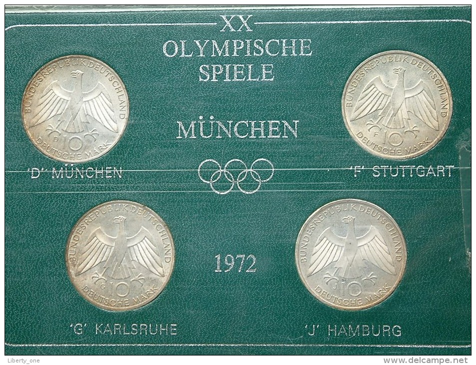 XX OLYMPISCHE SPIELE MÜNCHEN 1972 ( D - F - G - J / Box Not Done ) KM 131 - For Grade, See Photo !! - Ongebruikte Sets & Proefsets