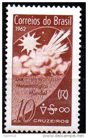 BRAZIL 1962 World Meteorological Day - 10cr Cloudburst   MNH - Unused Stamps
