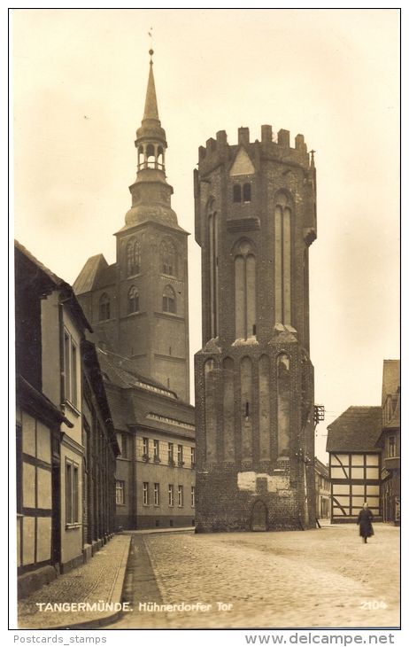 Tangermünde, Hühnerdorfer Tor, Um 1950 - Tangermuende