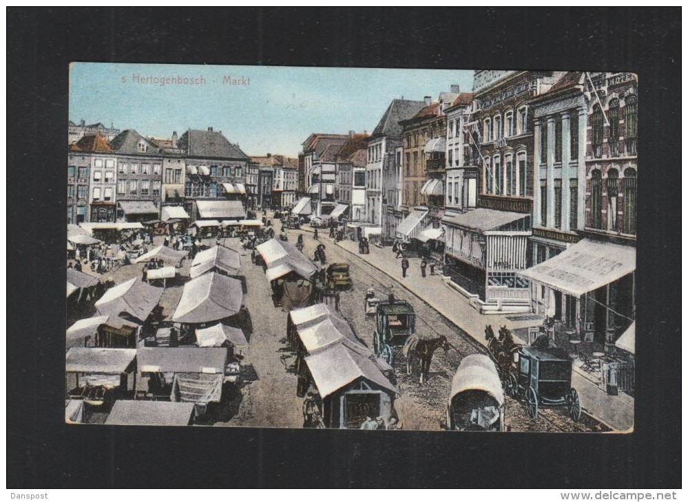 Postkaart ’s-Hertogenbosch Markt - 's-Hertogenbosch