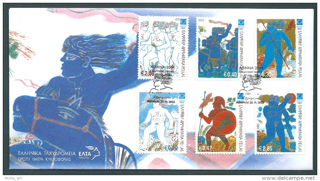 Greece 2003 Olympic Games Athens 2004 "The Athletes" FDC - FDC