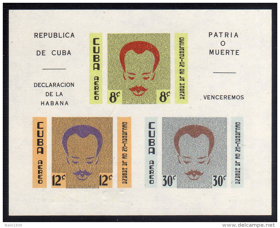 0136 - 1961 - Cuba - Sc. HB. C221a** - Declaracion De La Habana - MNH - 01 - Nuovi