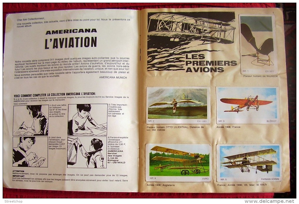 Album L'aviation Americana Munich (incomplet),panini,avion - Autres & Non Classés