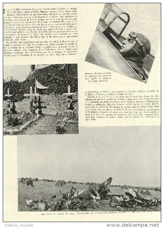 1941 URSS (Russie)à Feu; Mort Héroïque Aviateur M. Arnoux ;Les Iles Anglo-normandes Et Leur Destin ;Oeuvres Soc. MARINE - L'Illustration