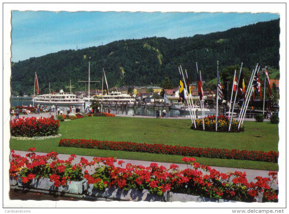 Bregenz  - Seeanlagen Mit Schiffen - Bregenz