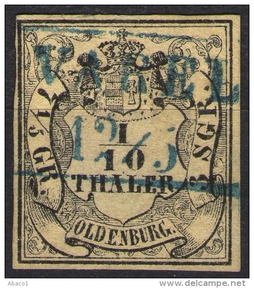 Varel 1/5 Auf 1/10 Thaler Gelb - Oldenburg Nr. 4a - Kabinett - Signiert - Oldenbourg