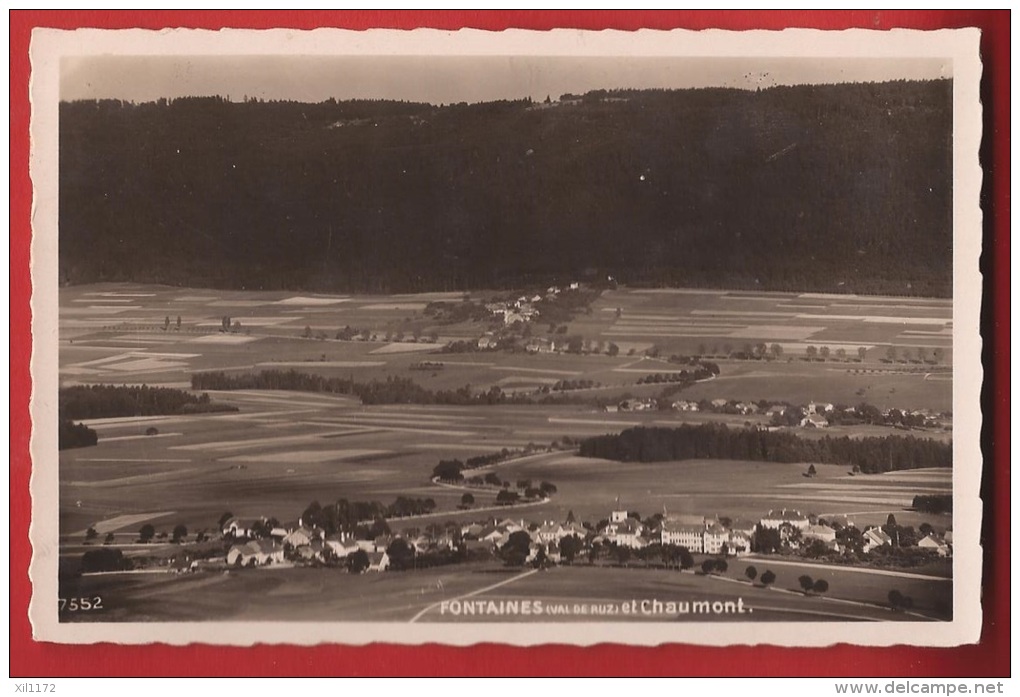 CNE-08 Val-de-Ruz : Fontaines Et Chaumont. Cachet Militaire Pour Peseux - Fontaines