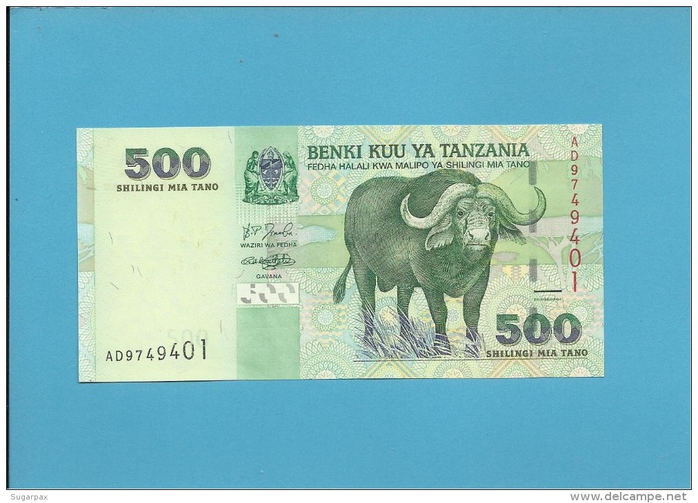 500 SHILINGI - ND ( 2003 ) - UNC. - P 35 - Sign. 14 - Serie AD - BENKI KUU YA TANZANIA - Tanzania