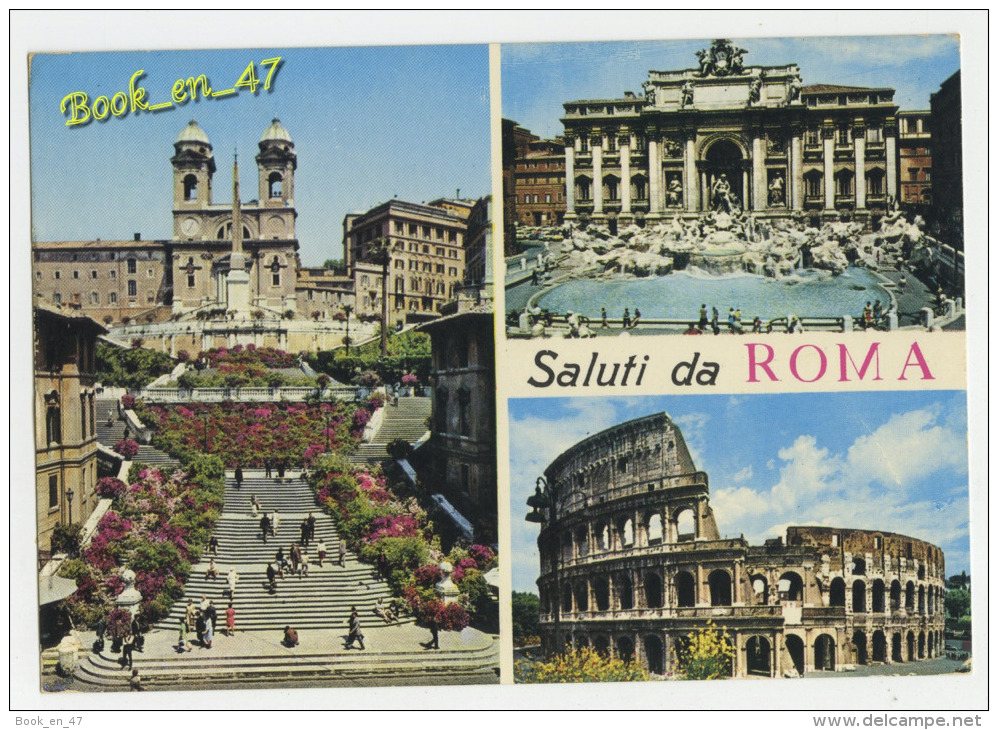 {35244} Italie Rome Saluti Da Roma , Multivues - Panoramic Views