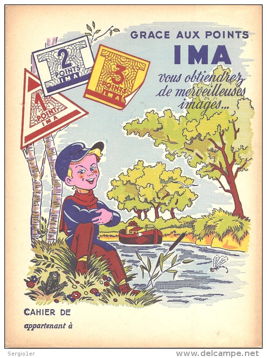 Protége Cahier Illustré Thème Collection Points IMA - C