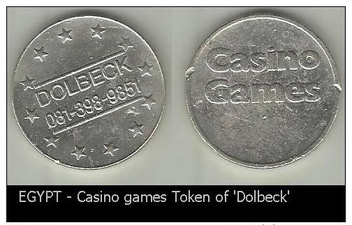 EGYPT - Casino Games Token Of 'Dolbeck' - Casino