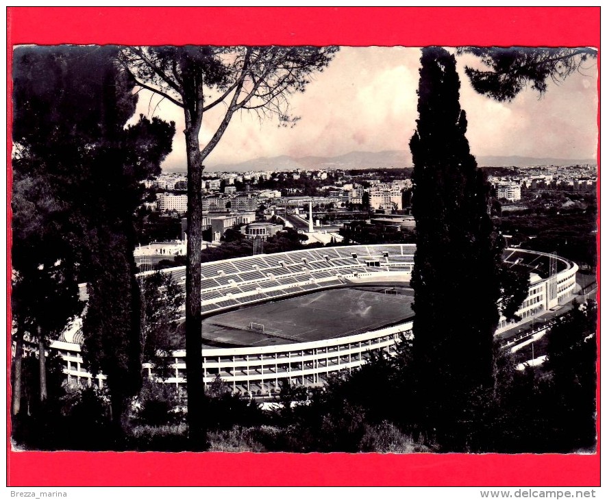 ITALIA - LAZIO - Cartolina Viaggiata Anni 60 - ROMA - Stadio Olimpico - Stades & Structures Sportives