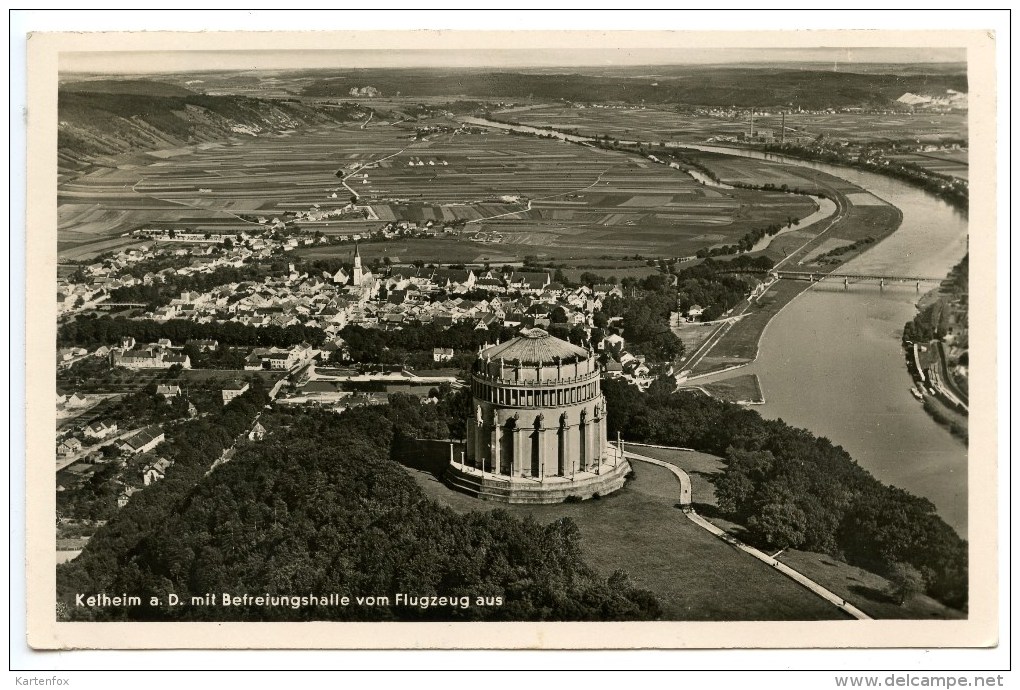 Kehlheim A. D. Donau, Strähle - Luftbild, Vom Flugzeug Aus,und Befreiungshalle, RLM,29.5.1938 - Kelheim