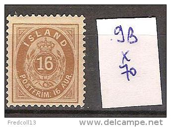 Islande 9B *  Côte 70 € - Nuevos