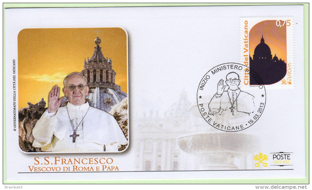 2013 Vaticano Sede Vacante Folder + 6 Buste Fdc - Papi Benedetto XVI Francesco Habemus Papam Ecc - Nuevos