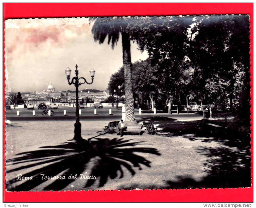 ITALIA - LAZIO - Cartolina Viaggiata Del 1955 - ROMA - Terrazza Del Pincio - Parques & Jardines