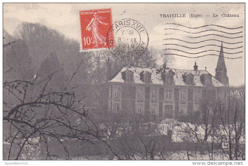 22531 Vraiville Eure -le Chateau - Sans éd . Chateau à Droite - Autres & Non Classés