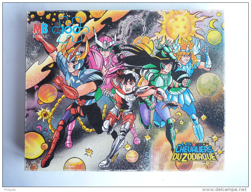 Puzzle MB 1989 - LES CHEVALIERS DU ZODIAQUE -  SAINT SEIYA - CDZ - 100 Pièces 376720 - Puzzles