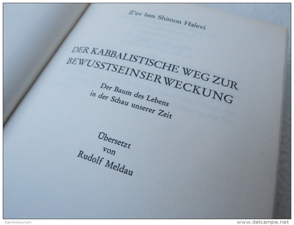 Z´ev Ben Shimon Halevi "Der Kabbalistische Weg Zur Bewußtseinserweckung" - Giudaismo