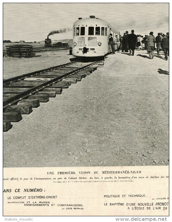 1941 Train Méditerranée-Niger ; HONG-KONG ; Promotion Des élèves Aviateurs "Steunou" à SALON De Provence - L'Illustration