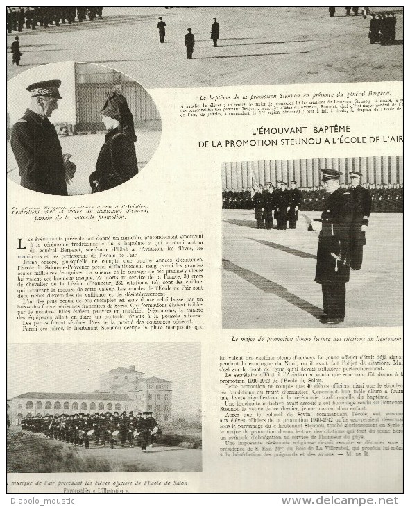 1941 Train Méditerranée-Niger ; HONG-KONG ; Promotion Des élèves Aviateurs "Steunou" à SALON De Provence - L'Illustration