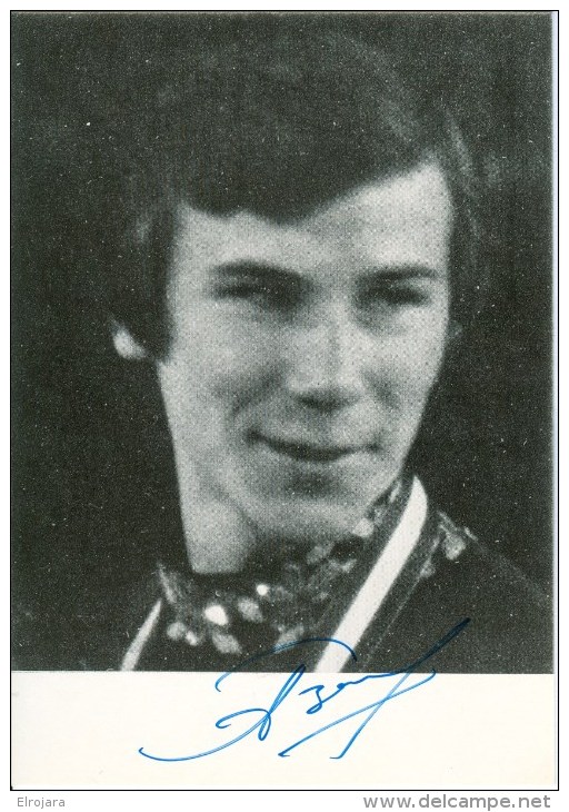 Photocard With Alexander Saizew Figure Skating Olympic Champion With Signature - Hiver 1980: Lake Placid