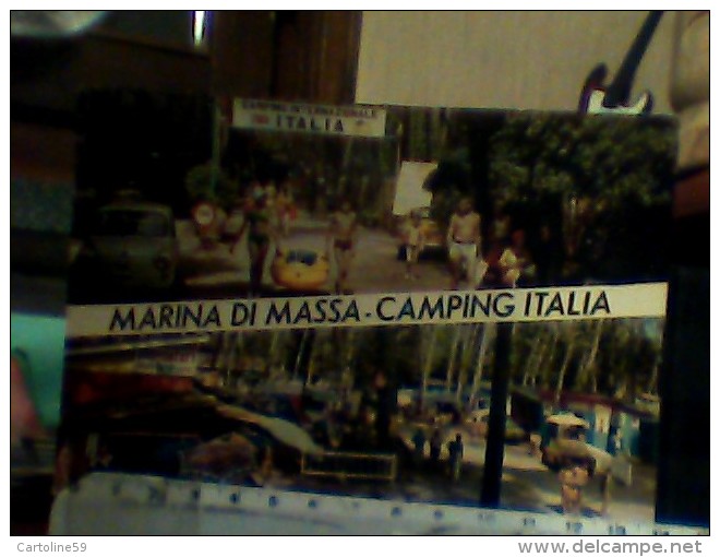 MARINA DI MASSA CAMPING ITALIA  AUTO CAR FIAT 600  VEDUTE   VB1972 EJ4406 - Massa