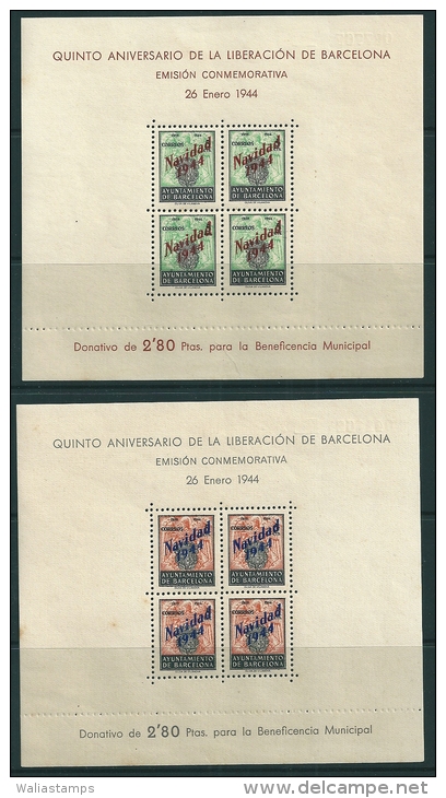 Spain-Barcelona 1994 Edifil NE 25-6 Mini Sheets MNH (some Light Toning And Paper Tear In One Sheet Please See Scan) - Barcelone