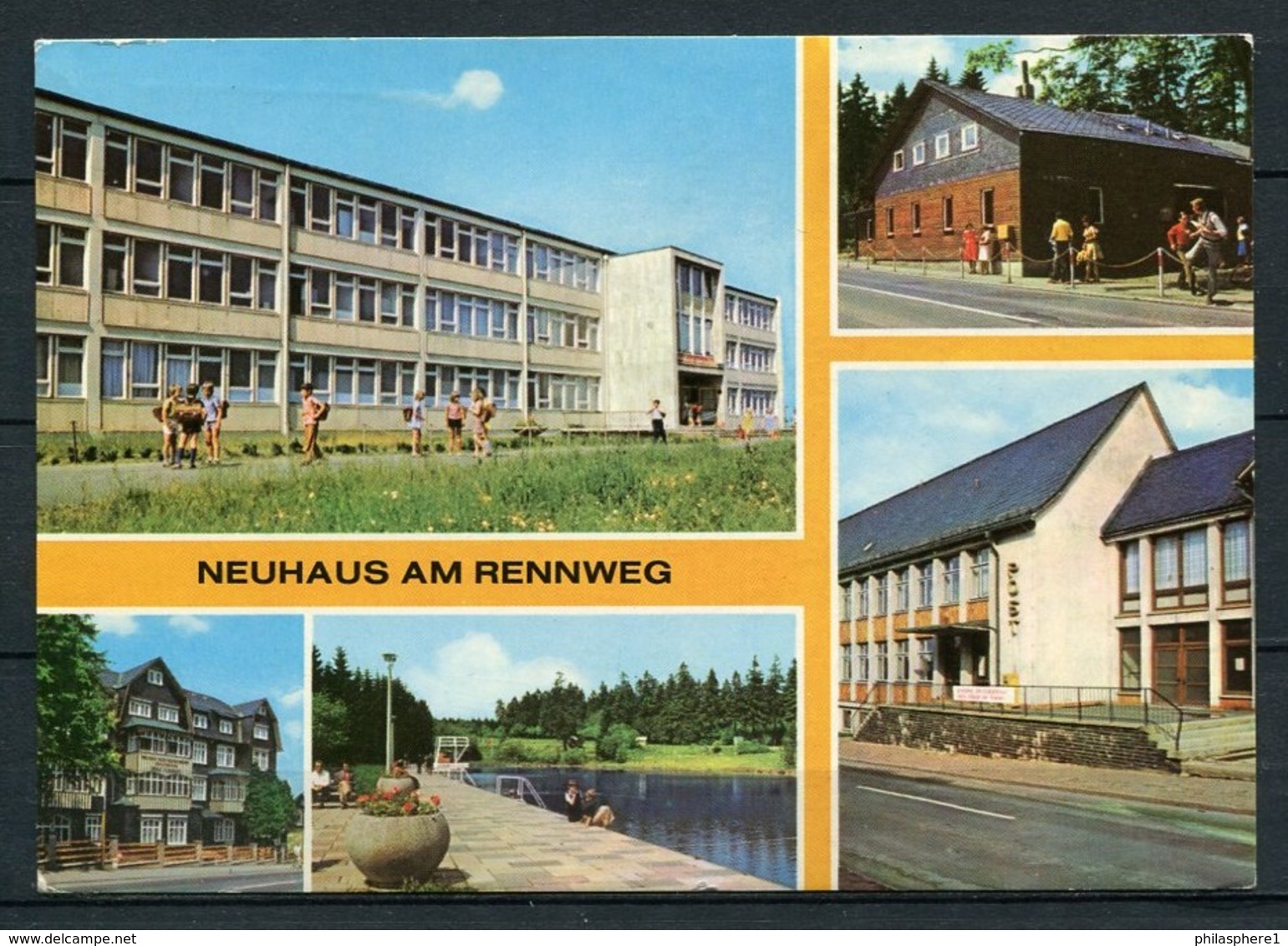(2238) Neuhaus Am Rennsteig / Mehrbildkarte - Gel. - DDR - Bild Und Heimat - Neuhaus