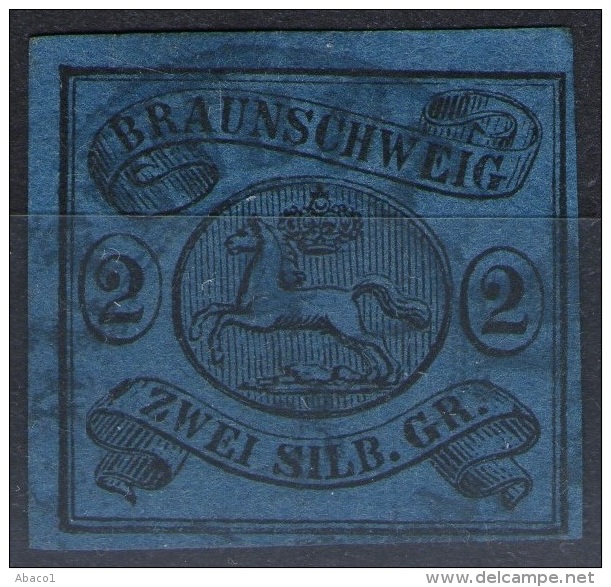 Wolfenbüttel 4/8 Auf 2 Silbergroschen Blau - Braunschweig Nr. 7a - Pracht - Tiefst Geprüft - Braunschweig