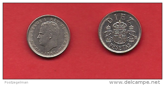 SPAIN 1984, Circulated Coin, 10 Pesetas, Juan Carlos,  Km 827, C1730 - 10 Pesetas