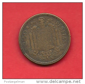 SPAIN 1953, Circulated Coin, 2,5 Pesetas, Aluminum-bronza,  Km 785, C1732 - 2 Pesetas