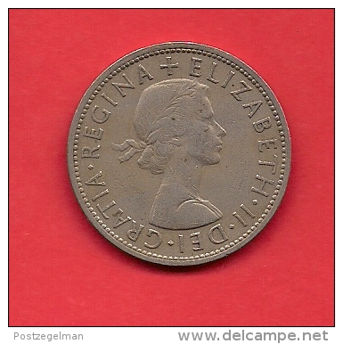 UK, 1956circulated Coin, 1/2 Crown, KM 907, C1761 - K. 1/2 Crown