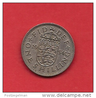 UK, 1954, Circulated Coin, 1 Shilling, Copper Nickel, KM 904, C1765 - I. 1 Shilling