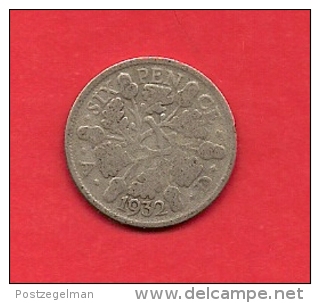 UK, 1932, Circulated Coin, 6 Pence, 0.500 Silver, KM 832, C1767 - H. 6 Pence