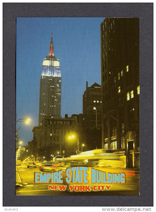 NEW YORK CITY - EMPIRE STATE BUILDING ILLUMINATED AT NIGHT - PRINTED IN THAILAND - Empire State Building