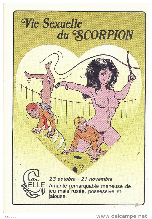 Vie Sexuelle Du SCORPION - ELLE [ Nu Seins Horoscope Zodiaque Astrologie ] AB037 - Contemporary (from 1950)