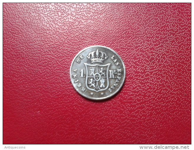 SPAIN : 1 REAL 1853 - Münzen Der Provinzen