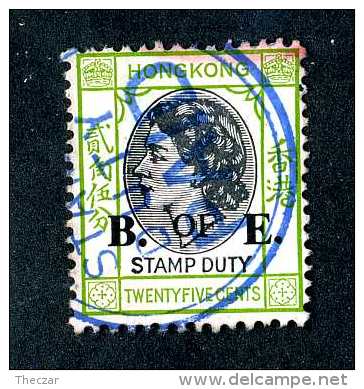 1106  Hong Kong 1954 Stamp Duty B.of E.  Used  Offers Welcome! - Usati
