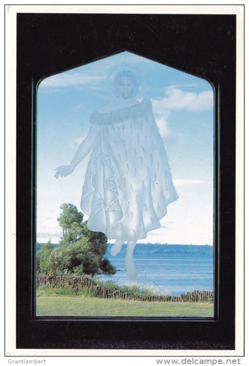 The Maori Christ - St. Faith's Church, Ohinemutu, Rotorua, New Zealand -  Rotorua Printers, Posted 1993 - Nuova Zelanda