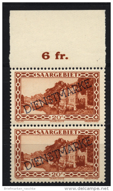 Saar,Dienst,24 XIII,xx Gep. - Unused Stamps