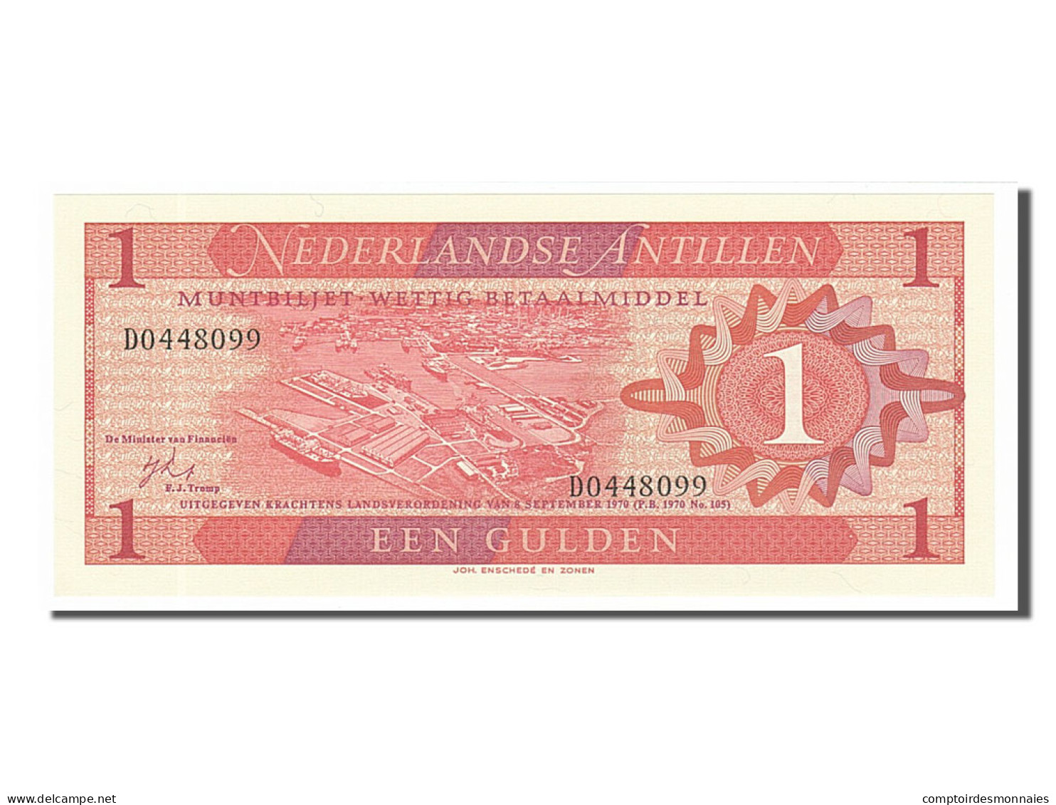 Billet, Netherlands Antilles, 1 Gulden, 1970, 1970-09-08, NEUF - Aruba (1986-...)