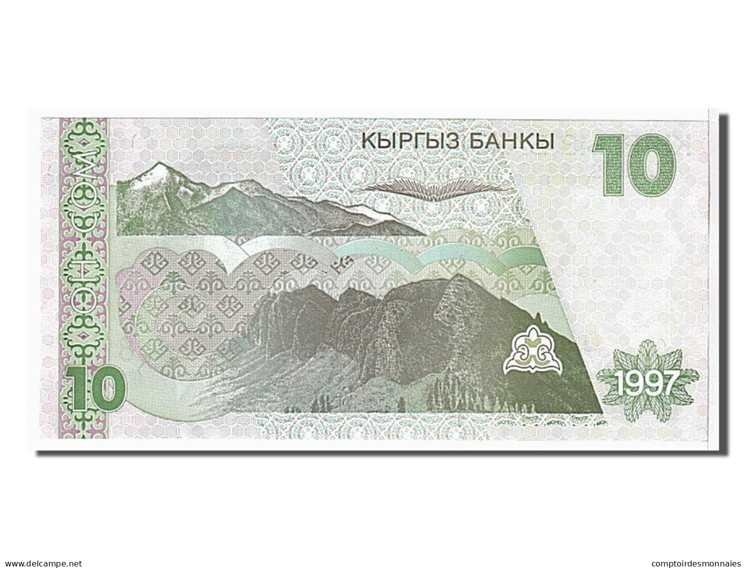 Billet, KYRGYZSTAN, 10 Som, 1997, KM:14, NEUF - Kyrgyzstan