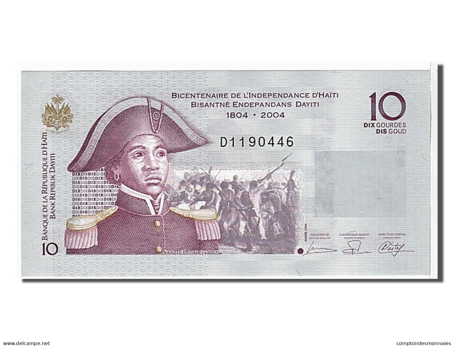 Billet, Haïti, 10 Gourdes, 2006, KM:272b, NEUF - Haïti