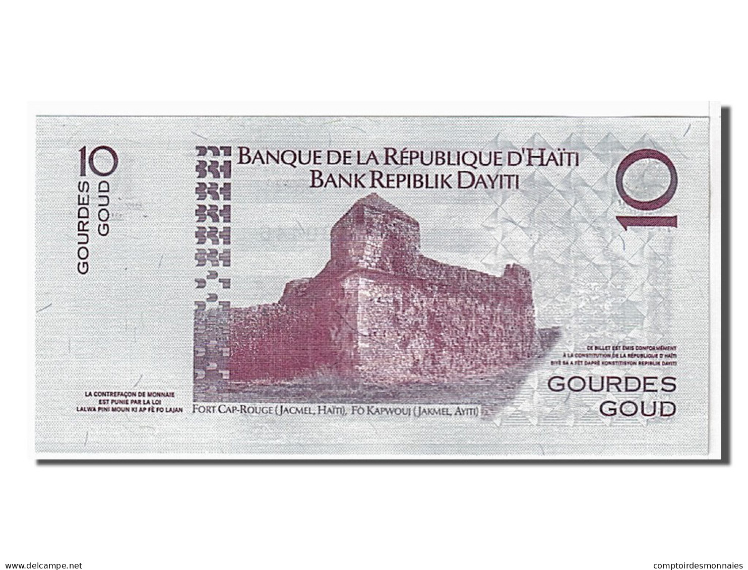 Billet, Haïti, 10 Gourdes, 2006, KM:272b, NEUF - Haïti